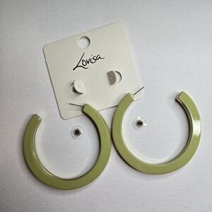 NWT Lovisa Green Hoop Earrings